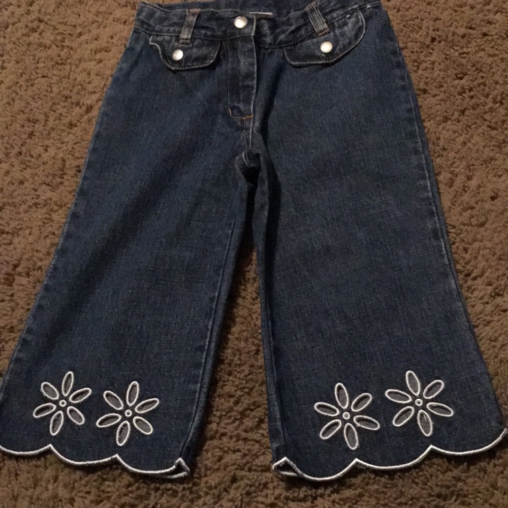 Vintage Gymboree Daisy Chain jean capris Sz 5